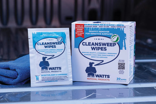 CLEANSWEEP® WIPES | 20 COUNT | WATTS REMOVAL PRODUCTS